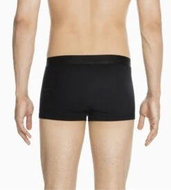 Boxer HOM HO1 Noir en Coton Modal – Sous-vêtement avec Ouverture Horizontale Iconique -Lingerie Sipp ho1 boxer noir coton 2