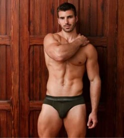 HOM Slip Mini HO1 Vert Kaki – Sous-vêtement Homme Ouverture Horizontale Coton Modal 13 HOM Slip Mini HO1 Vert Kaki – Sous-vêtement Homme Ouverture Horizontale Coton Modal -Lingerie Sipp ho1 mini briefs ho1 00dk dark khaki 5