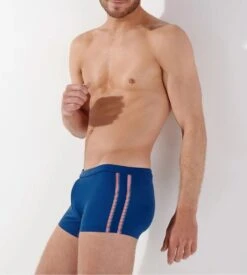 Hom Maillot De Bain Boxer NAUTICAL CUP Marine