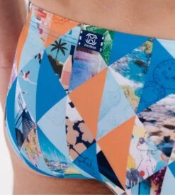 Hom Slip De Bain Mini PORT CROS Blue Print -Lingerie Sipp hom port cros slip bain bleu 4