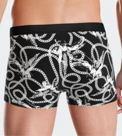 Impetus I Am Mysterious Black & White Printed Boxer - Premium Lyocell I Am What I Wear Collection -Lingerie Sipp i am boxer lyocell imprime bk020 black white 2