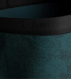 Impetus I AM WHAT I WEAR Green & Black Botanical Print - Premium Lyocell Boxer Briefs -Lingerie Sipp i am boxer lyocell imprime gn077 green black 2