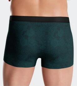 Impetus I AM WHAT I WEAR Green & Black Botanical Print - Premium Lyocell Boxer Briefs -Lingerie Sipp i am boxer lyocell imprime gn077 green black 3
