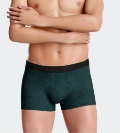 Impetus I AM WHAT I WEAR Green & Black Botanical Print - Premium Lyocell Boxer Briefs -Lingerie Sipp i am boxer lyocell imprime gn077 green black 4