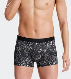 Impetus I AM Boxer Homme en Lyocell - Imprimé Géométrique Bleu, Noir et Blanc -Lingerie Sipp i am boxer lyocell imprime nbf86 blue black white 4