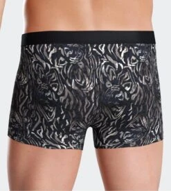 Impetus I AM Boxer Homme en Lyocell - Imprimé Géométrique Bleu, Noir et Blanc -Lingerie Sipp i am boxer lyocell imprime nbf86 blue black white 5