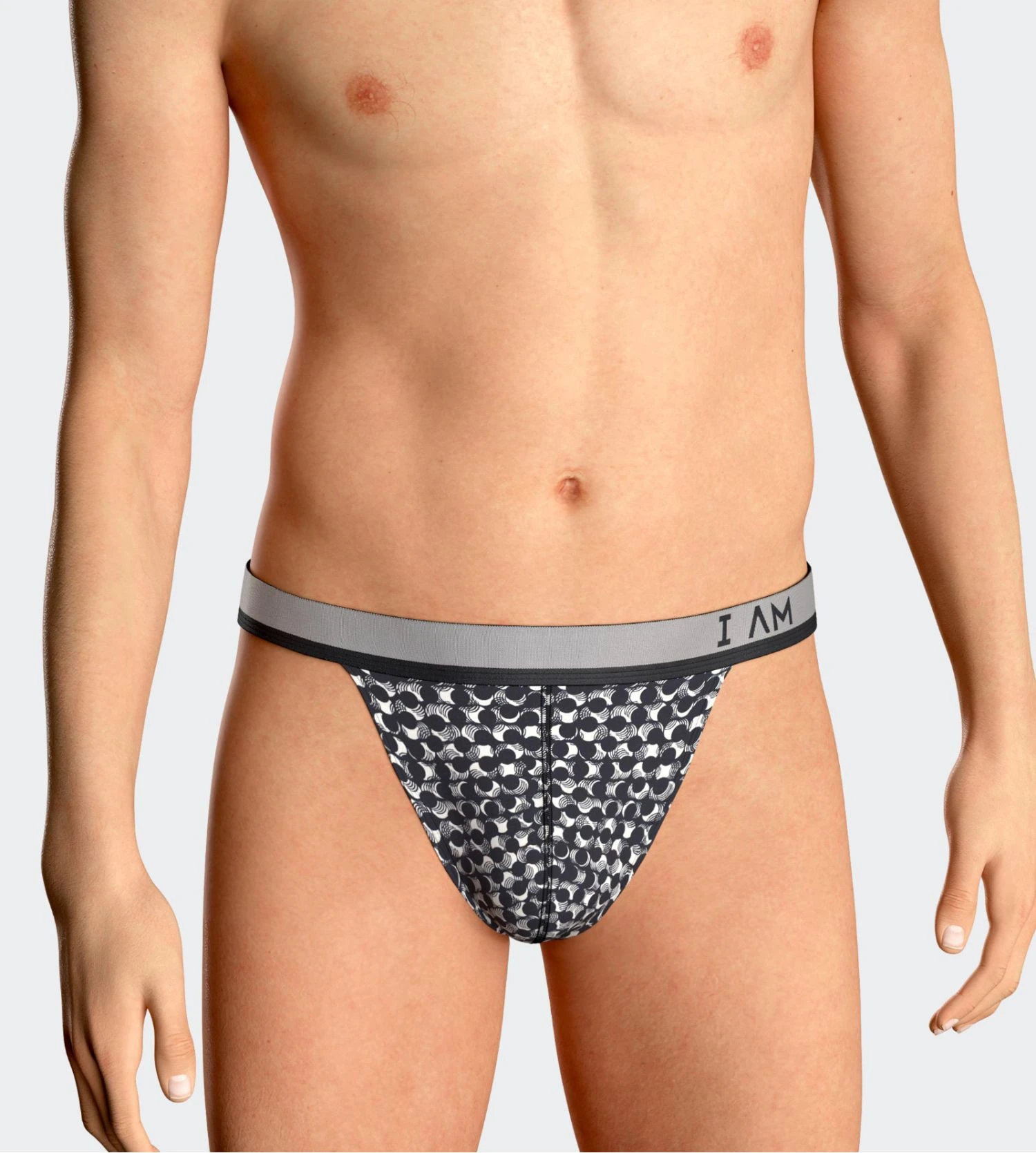 Impetus String Homme Lyocell Navy et Blanc – Collection 'I am Wonderful' 3 Impetus String Homme Lyocell Navy et Blanc – Collection 'I am Wonderful'