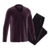 Eden Park Pyjama Thermo Homme en Velours Aubergine – Ensemble de Nuit en Coton Haut de Gamme 2 Eden Park Pyjama Thermo Homme en Velours Aubergine – Ensemble de Nuit en Coton Haut de Gamme -Lingerie Sipp imp tdh pyj v velours thermo bd010 aubergine