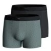 Impetus Lot de 2 Boxers Marine et Vert – Duo Uni et Imprimé en Coton Premium -Lingerie Sipp impetus boxer ceinture confort lot de 2 gn078 marine vert