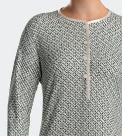 Liquette Manches Longues Modal Vert / Beige 8 Liquette Manches Longues Modal Vert / Beige -Lingerie Sipp impetus liquette d u ml modal gn051 vert beige 2