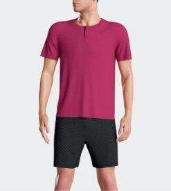 Pyjama Court En Modal Pour Homme Marine/Framboise -Lingerie Sipp impetus pyj h tunisien court modal nb039 marine framboise 3