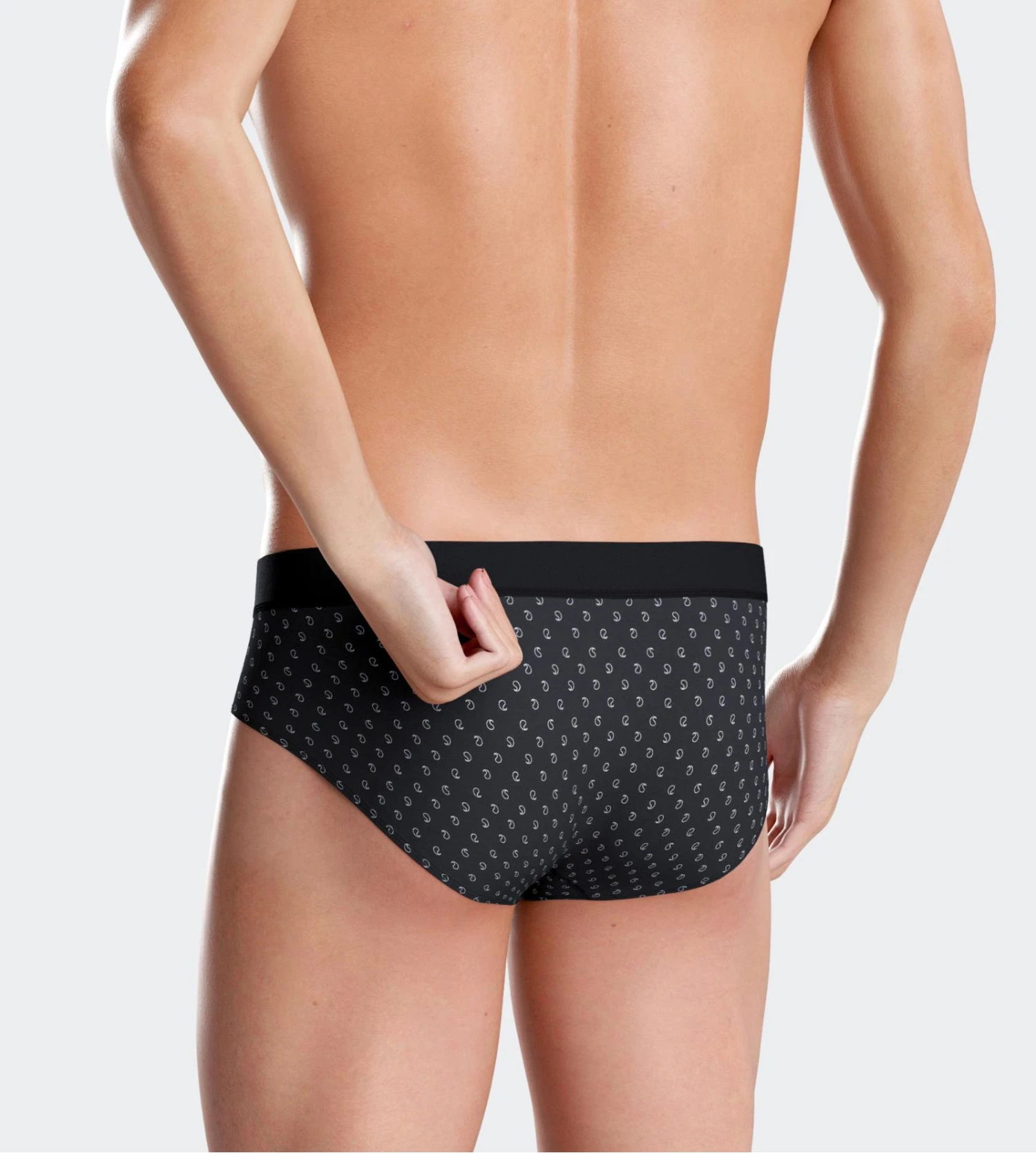 Lot de 2 Slips Impetus Marine - Duo Uni et Imprimé en Coton Premium avec Ceinture Confort 6 Lot de 2 Slips Impetus Marine - Duo Uni et Imprimé en Coton Premium avec Ceinture Confort – Image 4