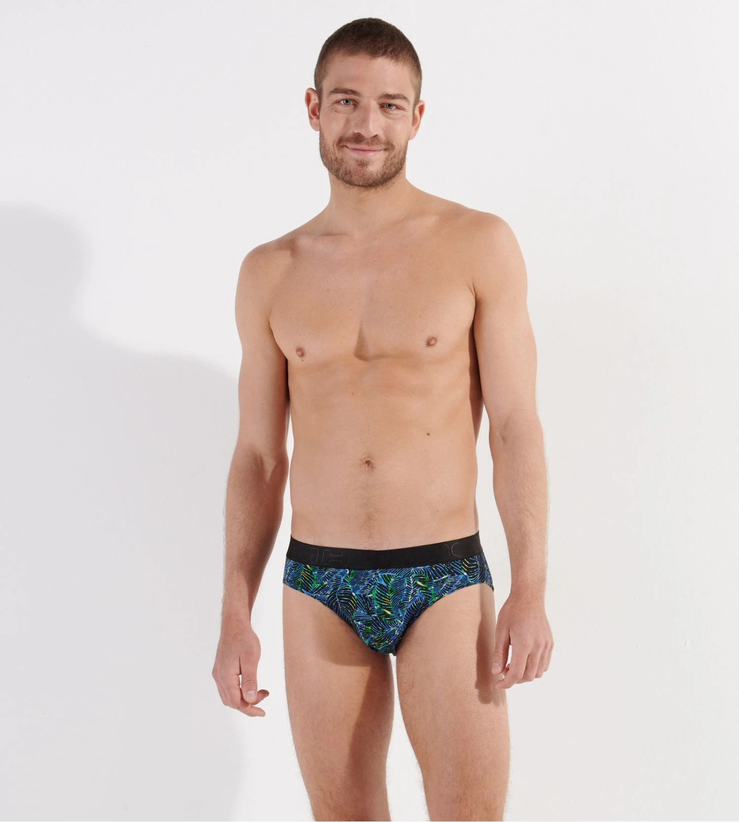 Hom Slip Coton Modal JARROD Blue Print 5 Hom Slip Coton Modal JARROD Blue Print – Image 3