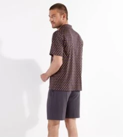 Hom Pyjama Court Jegor Black Print 10 Hom Pyjama Court Jegor Black Print -Lingerie Sipp jegor pyj court ent boutonne i004 black print noir 2