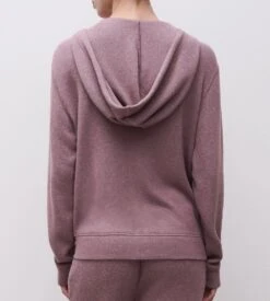 Chantelle Veste De Jogging Femme Zippée Rose Femme Jerry Taupe Fonce -Lingerie Sipp jerry veste zipee jogging b22 taupe fonce 2