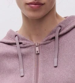 Chantelle Veste De Jogging Femme Zippée Rose Femme Jerry Taupe Fonce -Lingerie Sipp jerry veste zipee jogging b22 taupe fonce 3