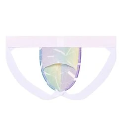 WOH Sexy Fun Jockstrap Multicolore Arc-en-ciel – Sous-vêtement Sport & Sexy avec Ouverture HO1 -Lingerie Sipp jockstrap sexy multicolore 4
