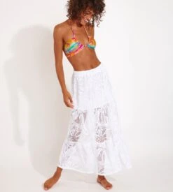 Banana Moon Jupe Longue Dentelle Crochet Enara Blanc JQV10 -Lingerie Sipp jupe longue dentelle crochet enara blanc jqv10 2