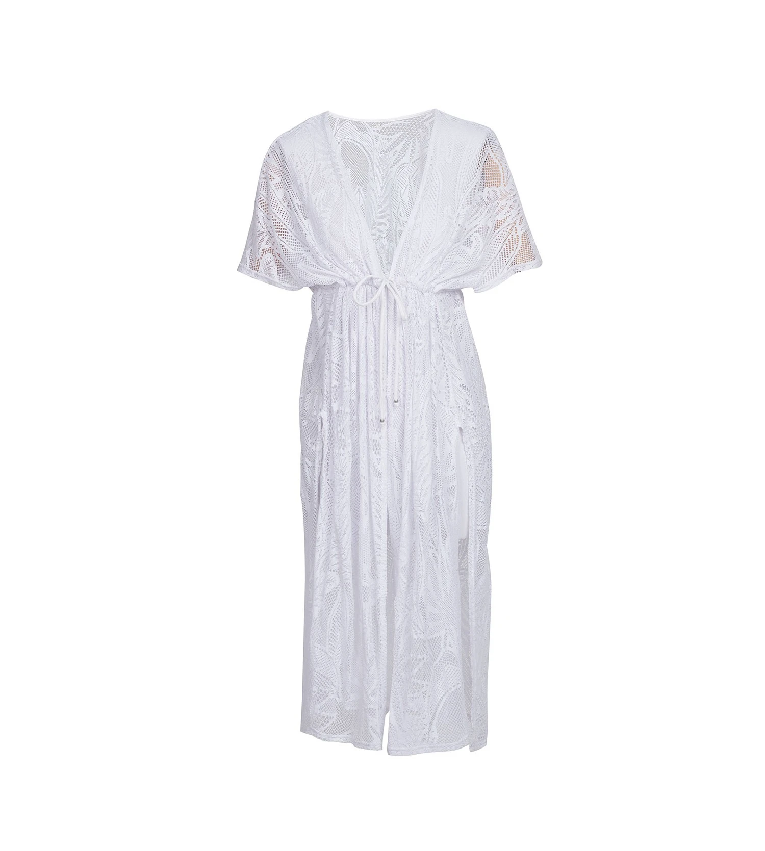 Banana Moon Kimono Long Dentelle Crochet Elvie Blanc 3 Banana Moon Kimono Long Dentelle Crochet Elvie Blanc – Image 2