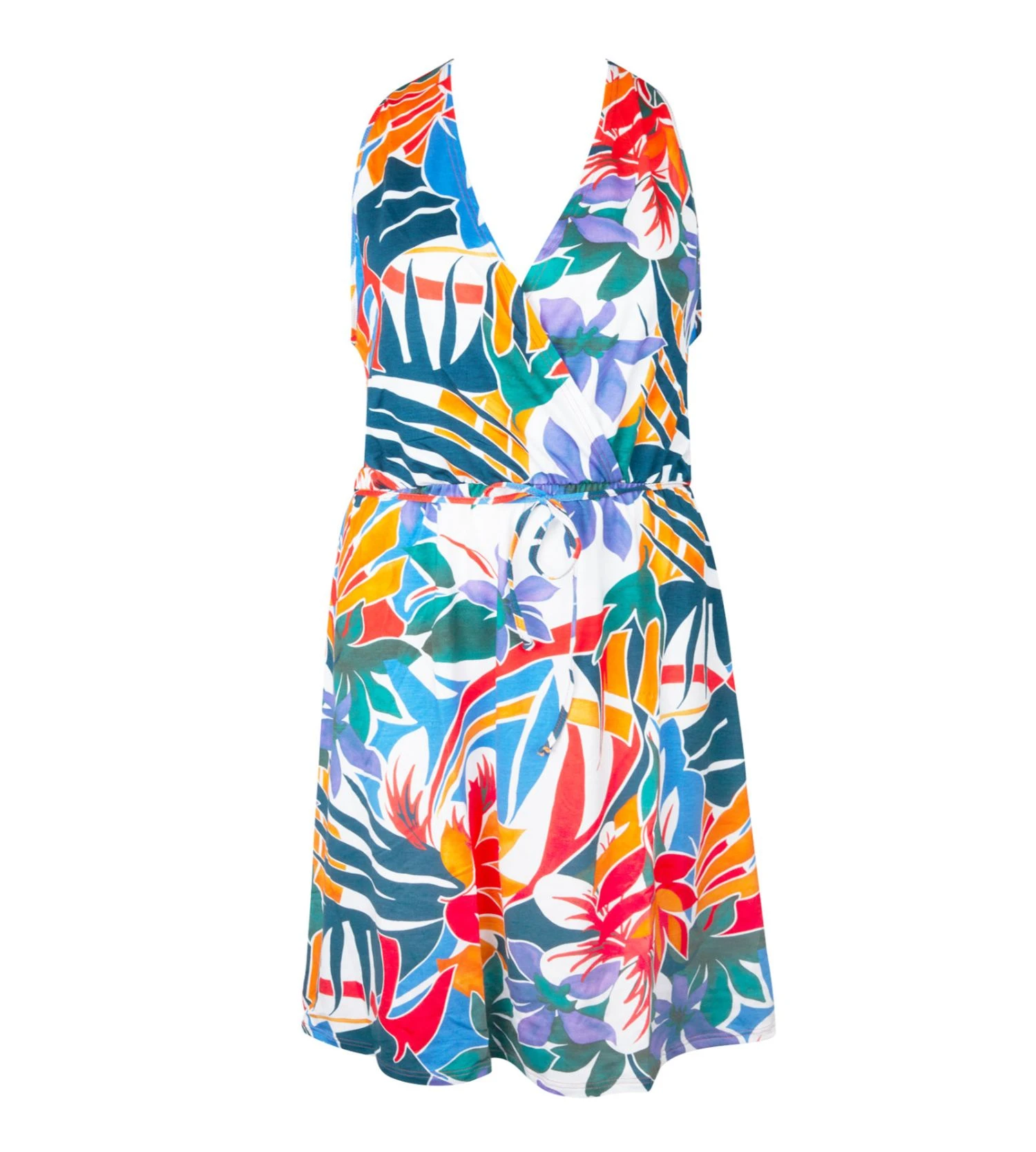 Antigel La Flaneuse Papiers Découpés – Robe de Ville Courte Cache-Cœur en Viscose 4 Antigel La Flaneuse Papiers Découpés – Robe de Ville Courte Cache-Cœur en Viscose – Image 2