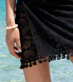 Paréo Court LA MUSE DENTELLE Noir -Lingerie Sipp la muse dentelle pareo court 0005 noir noir 3