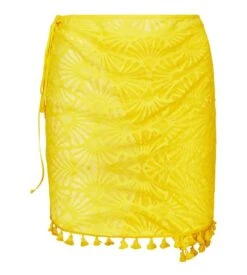 Paréo Jaune La Muse Dentelle -Lingerie Sipp la muse dentelle pareo court jaune 3