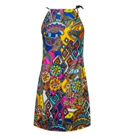 Antigel Robe de Plage Courte La Nomade Éclat Nomade – Voile Imprimé Ethnique 12 Antigel Robe de Plage Courte La Nomade Éclat Nomade – Voile Imprimé Ethnique -Lingerie Sipp la nomade robe de plage eclat nomade 4
