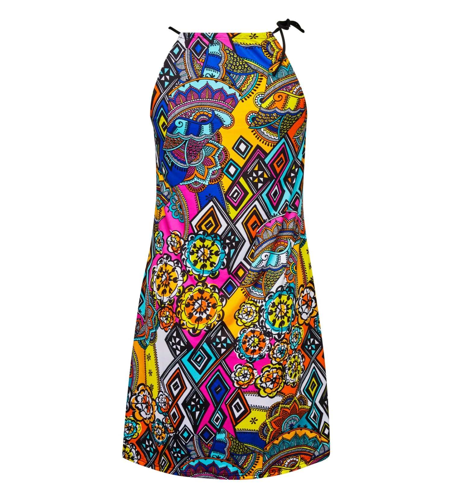 Antigel Robe de Plage Courte La Nomade Éclat Nomade – Voile Imprimé Ethnique 7 Antigel Robe de Plage Courte La Nomade Éclat Nomade – Voile Imprimé Ethnique – Image 5