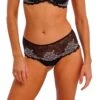 Wacoal Shorty Lace Perfection Black Ivory -Lingerie Sipp lace perfection boxer black ivory