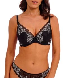 Wacoal Soutien Gorge Push Up Lace Perfection Black Ivory -Lingerie Sipp lace perfection push up black ivory 4