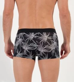 Hom Boxer Lanzarote Noir – Trunk Homme Imprimé Floral en Polyamide Soyeux 11 Hom Boxer Lanzarote Noir – Trunk Homme Imprimé Floral en Polyamide Soyeux -Lingerie Sipp lanzarote boxer trunk p004 black print noir 3