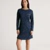 Calida Liquette Manches Longues Sweet Dreams Peacoat Blue – Chemise de Nuit 100% Coton Imprimé -Lingerie Sipp liquette coton manches longues peacoat blue
