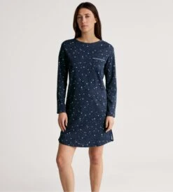 Calida Liquette Manches Longues En Coton Sweet Dreams Peacoat Blue