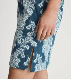 Calida Deep Dive Petrol Favourites Botanic – Liquette Courte en Coton et Modal -Lingerie Sipp liquette femme 497 bleu 5