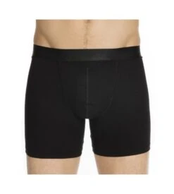 Hom Boxer Long HO1 Noir - Ouverture Horizontale Coton & Modal - Sous-vêtement Homme