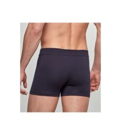 Lot de 2 Boxers Homme Impetus Coton Stretch Marine et Gris - 1 Uni & 1 Rayé -Lingerie Sipp lot de 2 boxers homme en coton marine gris e45 4