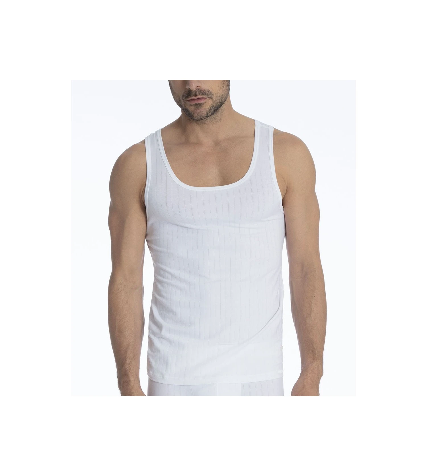 Calida Pure & Style White Athletic Undershirt – Pima Cotton Quick Dry Tank Top 3 Calida Pure & Style White Athletic Undershirt – Pima Cotton Quick Dry Tank Top