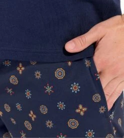 Pyjama Court Homme Mandala Bleu Marine 12 Pyjama Court Homme Mandala Bleu Marine -Lingerie Sipp mandala pyj h court bleu marine 2