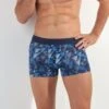 Hom Boxer Mekong Blue Geometric Print – Silky Microfiber Anti-Compression Trunk -Lingerie Sipp mekong boxer i0bi blue print bleu