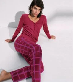 Triumph Pantalon à Carreaux Rouge En Coton Mix & Match -Lingerie Sipp mix and match pantalon pink 5