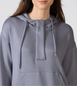 Sweat à Capuche Mix & Match Gris -Lingerie Sipp mixmatch haut capuche jogging gris 2