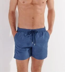 Hom Short De Plage Morny Navy Print -Lingerie Sipp morny short de plage i0ra navy print bleu 4