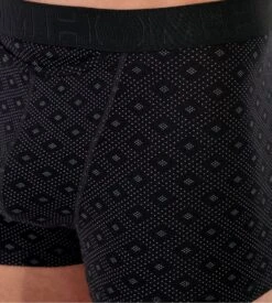 Hom Lot de 2 Boxers HO1 Neels Noir et Pois – Coton Douceur et Ouverture Horizontale -Lingerie Sipp neels ho1 boxer lot de 2 d042 black print d042 black print 1