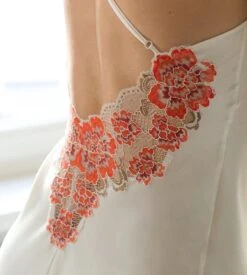 Nuisette En Satin Et Dentelle Rica Crème -Lingerie Sipp nuisette en satin et dentelle rica creme 2