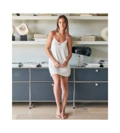 Massana Nuisette Étoiles Ecru - Lingerie de Nuit Fines Bretelles en Viscose -Lingerie Sipp nuisette fines bretelles etoiles 101 ecru 5