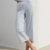 Calida Pantalon Large 7/8 Harmony Blue - Pantalon Fluide en Coton Supima Favourites Marine -Lingerie Sipp pantalon d 7 8 large 470 harmony blue bleu