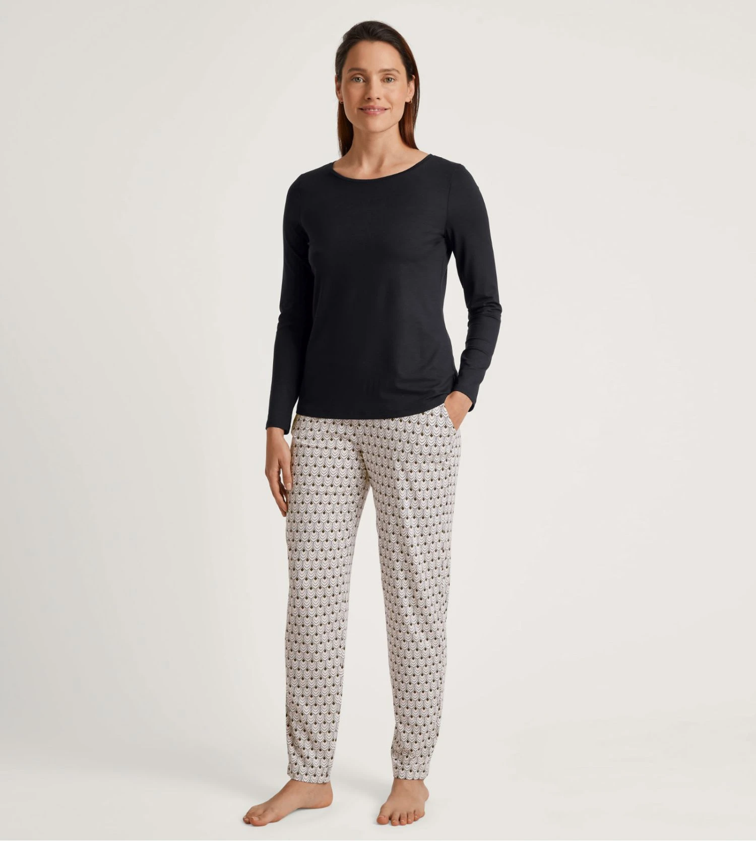 Calida Favourites Seduction - Pantalon Femme Carotte Cream à Imprimé Géométrique 8 Calida Favourites Seduction - Pantalon Femme Carotte Cream à Imprimé Géométrique – Image 6