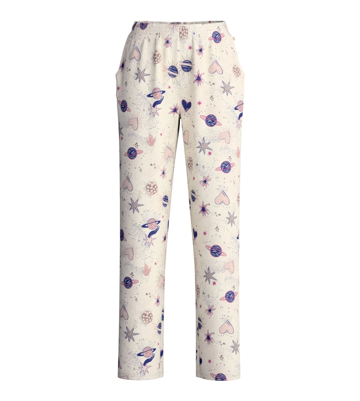 Calida Favourites Universe Charm Cream - Bas de Pyjama Imprimé en Coton Bio Interlock 4 Calida Favourites Universe Charm Cream - Bas de Pyjama Imprimé en Coton Bio Interlock – Image 2