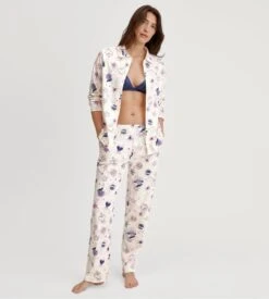 Calida Favourites Universe Charm Cream - Bas de Pyjama Imprimé en Coton Bio Interlock 13 Calida Favourites Universe Charm Cream - Bas de Pyjama Imprimé en Coton Bio Interlock -Lingerie Sipp pantalon d droit 904 charm cream 904 charm cream 5