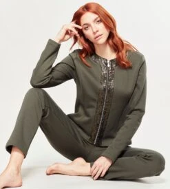Fraly Forest Night Dark Green – Pantalon d'intérieur Coupe Droite Sport-Chic -Lingerie Sipp pantalon droit d interieur 782 forest night 3